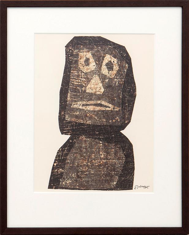 Jean Dubuffet, "Le Guerrier", 1958.