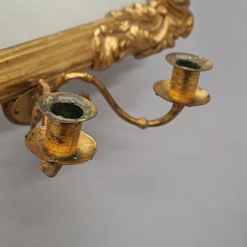 SPEGLAR, ett par, nyrokoko, 1800-talets senare hälft.