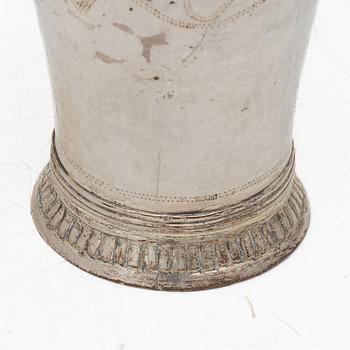 A Swedish silver beaker, mark of Nils Hoffsten, Stockholm 1796.
