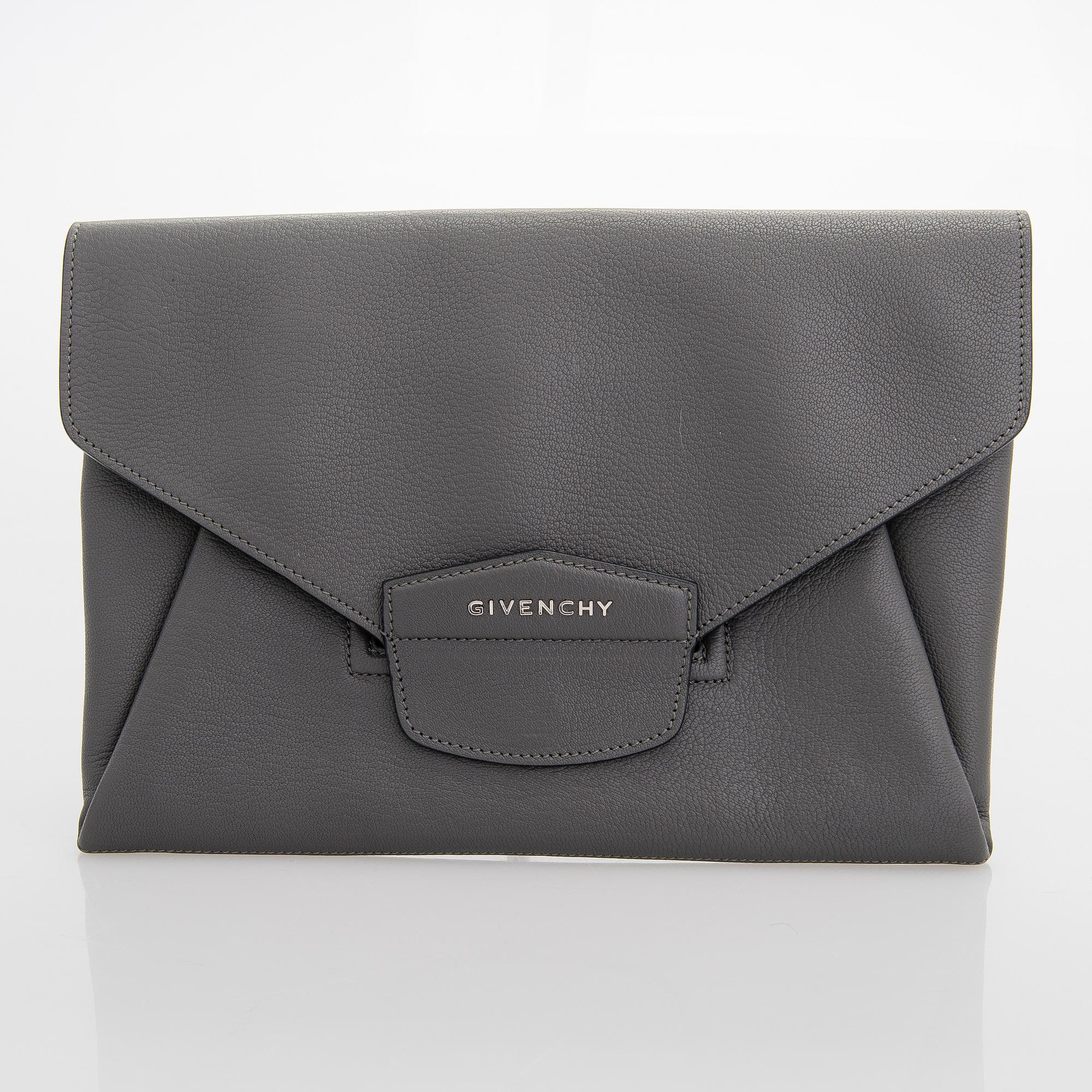 Givenchy, A 'Antigona' goat leather clutch.