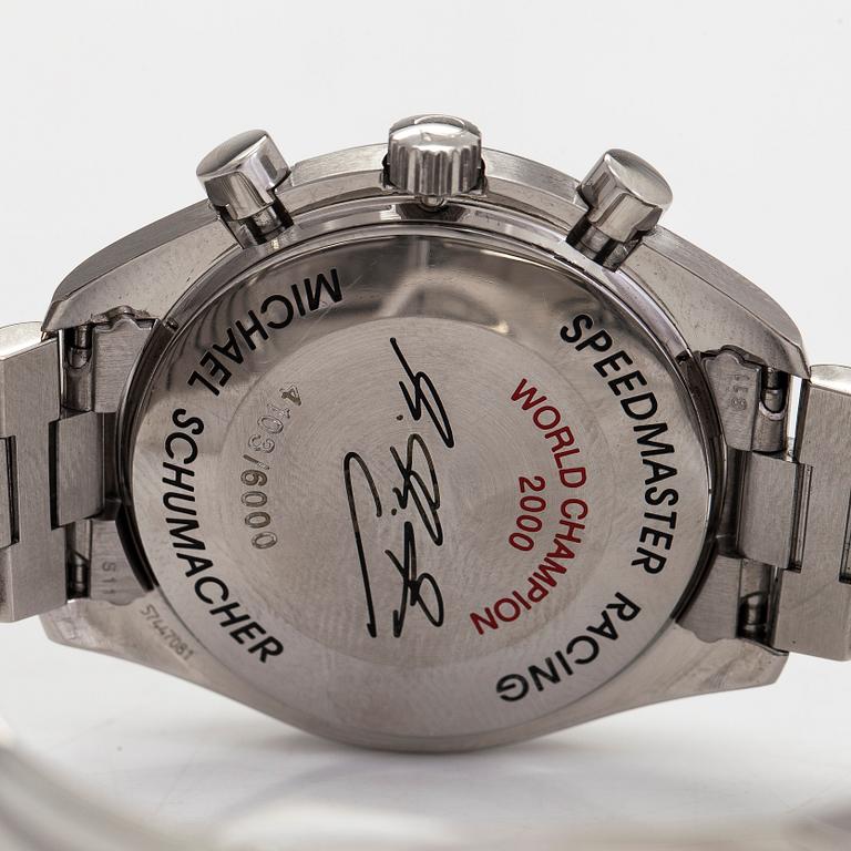 Omega, Speedmaster, Racing, "Michael Schumacher World Champion 2000", Limited Edition, wristwatch, 39 mm.