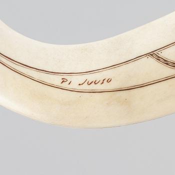 Per Isak Juuso, a reindeer horn knife, Karesuando.