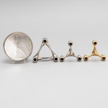Ljusstake, 8 + 1 delar, Stoffic & Fritz Nagel, Tyskland, 1900-talets andra hälft.