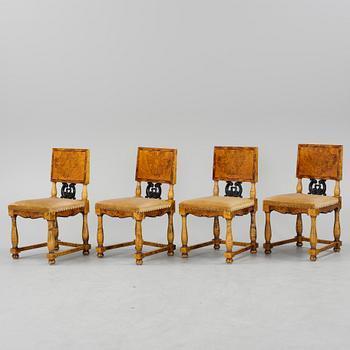 STOLAR, 4 stycken, 1920/30-tal.