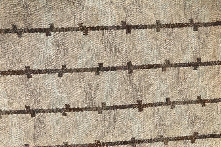 A flat weave by Judith Johansson, signed JJ, second half of the 20th century, 326 x 248 cm.