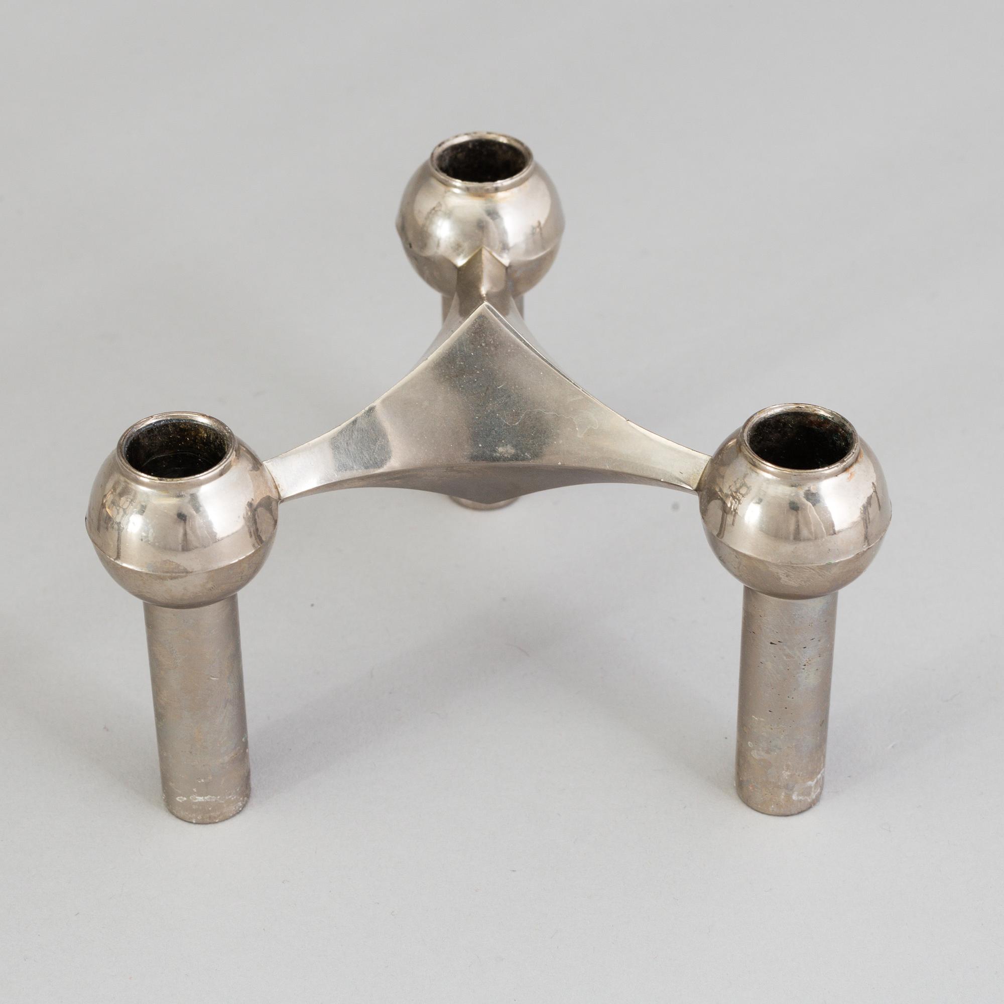 A module candle holder / sculpture by Ceasar Stoffi & Fritz Nagel, BMF, Germany.