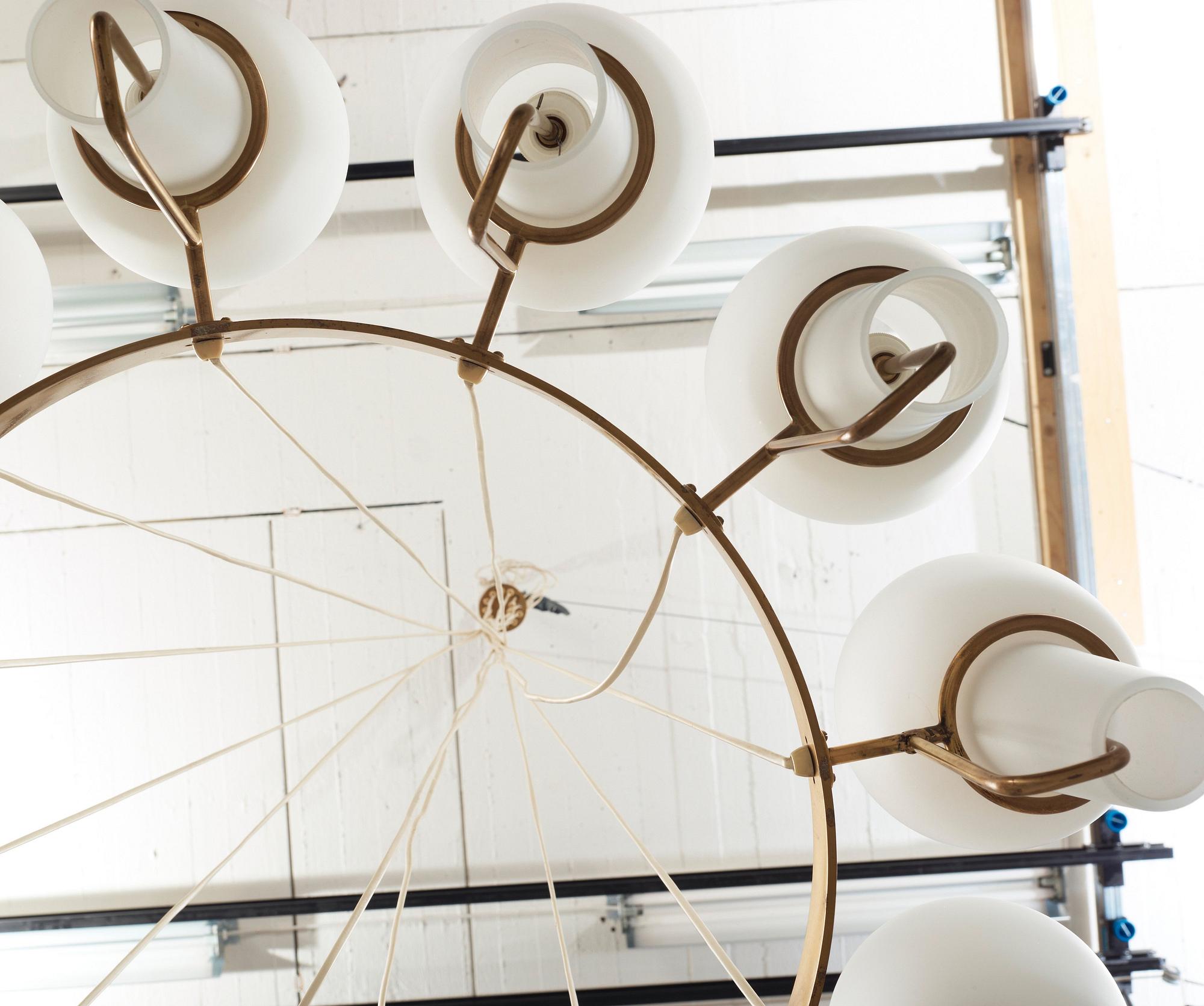 A Hans Agne Jakobsson ceiling lamp, Markaryd, Sweden 1960-70's.