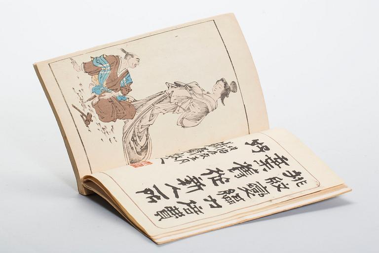 BOK, träsnitt, Japan, omkring 1900.
