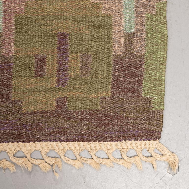 Judith Johansson, a carpet, "Hallandsåsen", flat weave, ca 245,5 x 171 cm, signed JJ.