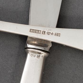 A silver 'Snäck' cutlery, KG Markströms, some Uppsala 1959 (36 pc).