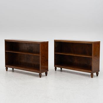 Bokhyllor, ett par, 1930-/40-tal.