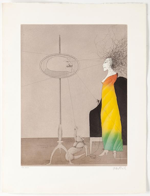 PAUL WUNDERLICH, färgakvatint. Signerad och numrerad 29/100.