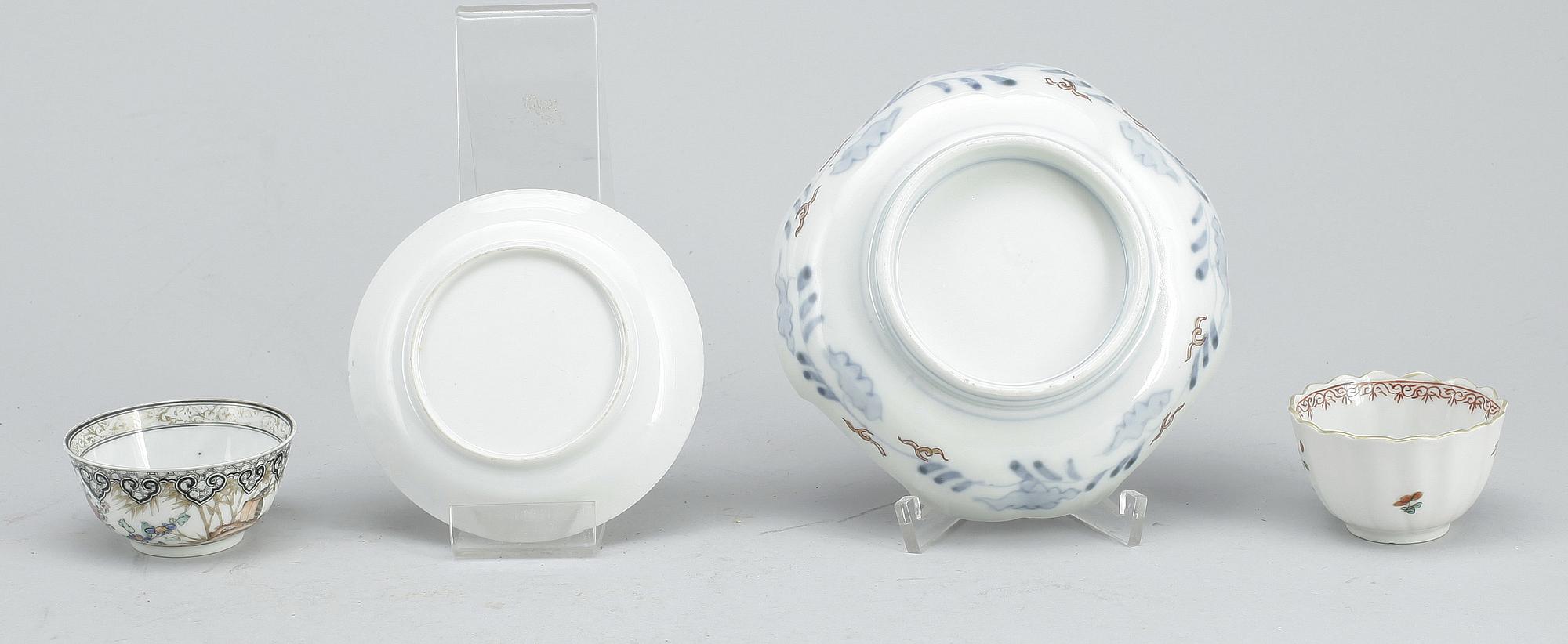 KOPPAR samt FAT, 4 delar, Kina, 17-1900-tal.