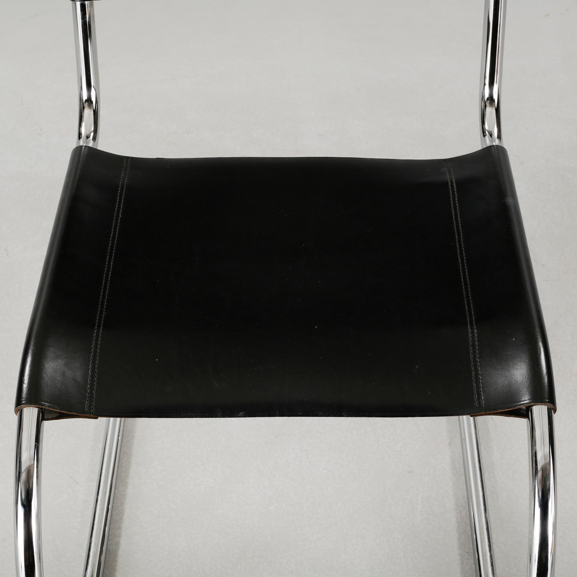 A "MR-10" chair, designed by Ludwig Mies van der Rohe for Thonet, late 20th century.