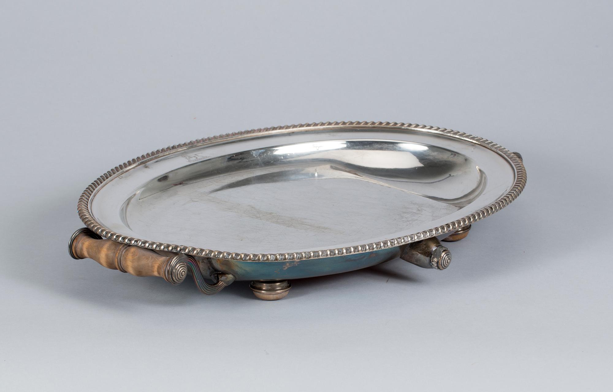 STEKHUV samt VÄRMEFAT, pläter. England, tidigt 1900-tal.