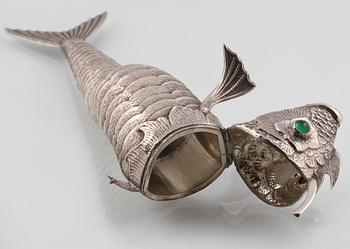 LUKTDOSA, silver samt paste, 1900-tal. Vikt 151 g.