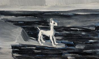232. Gunnar Löberg, "Landskap med hund".