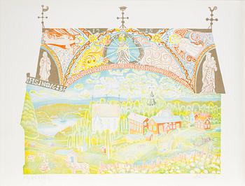 MÅRTEN ANDERSSON, 4 st, "Iggesundsmappen", grafiska blad, signerade och numrerade HC/XXXVII/XL.