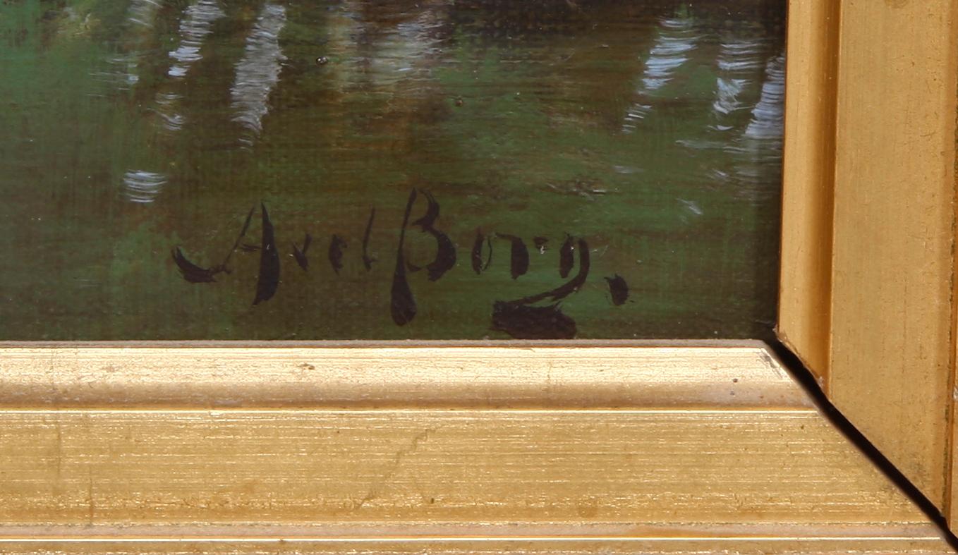 AXEL BORG. Olja på duk, sign.