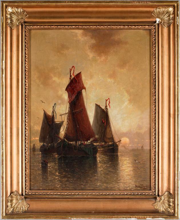 AUGUSTE MUSIN, olja på duk, sign.