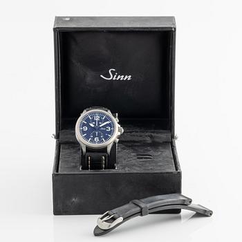 Sinn, Duochronograph, wristwatch, chronograph, 40 mm.