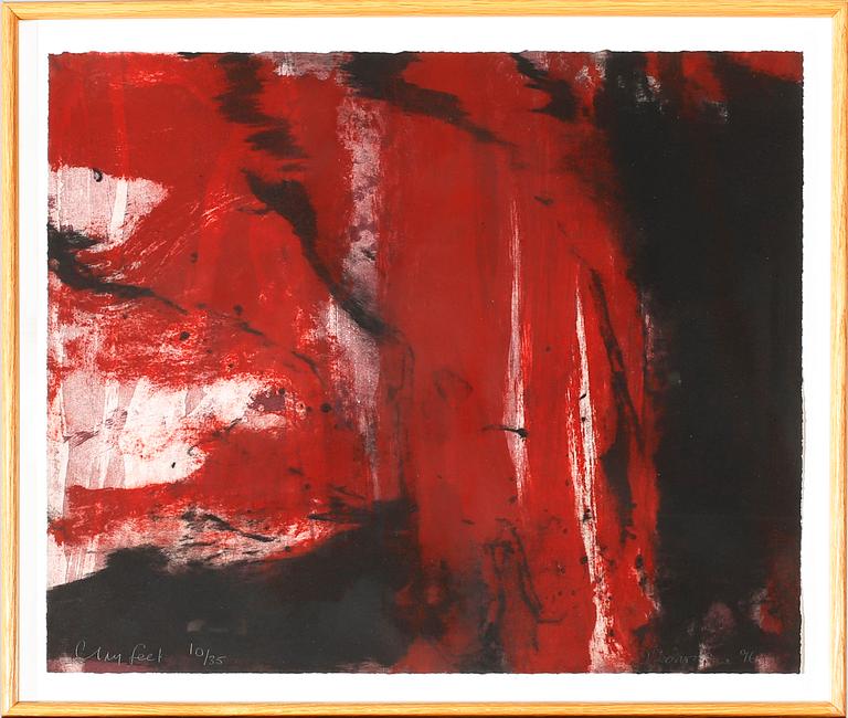 HUGHIE O´DONOGHUE, carborundum, signed, dated -96 and numbered 10/35.