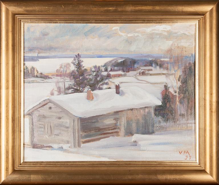 VIVI MUNSTERHJELM, olja på duk, signerad VM, daterad 21.