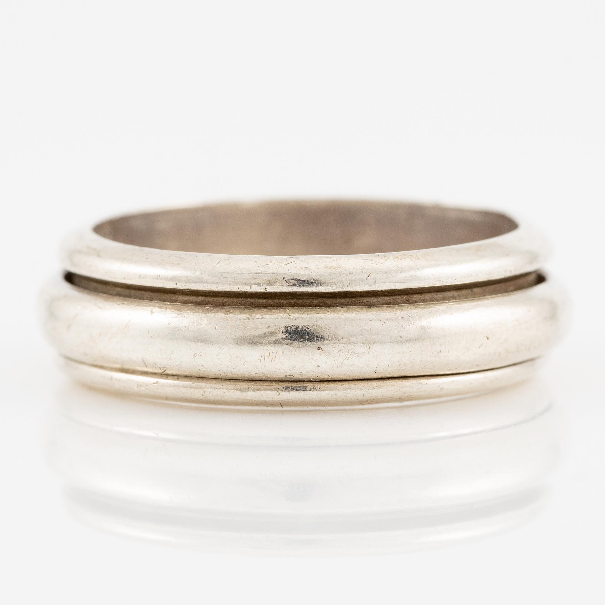 Ring, silver, Mexico.