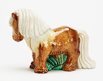 A Gunnar Nylund stoneware figure of a horse, Rörstrand.