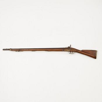 A 18th Century Swedish-British converted percussion gun.