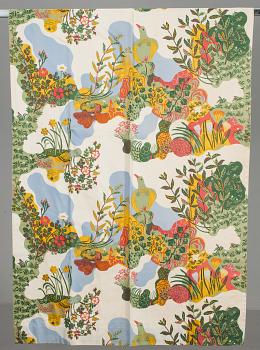 GARDINLÄNGDER, 4 st, bomull, "Anakreon", Josef Frank för Svenskt Tenn, 1900-tal.