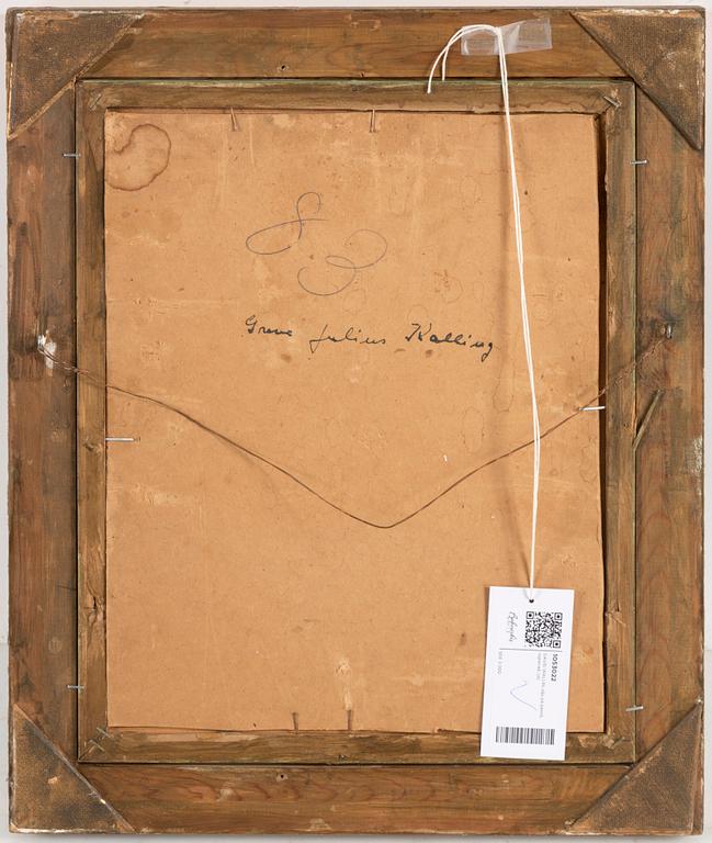 DAVID WALLIN, olja på pannå, signerad.