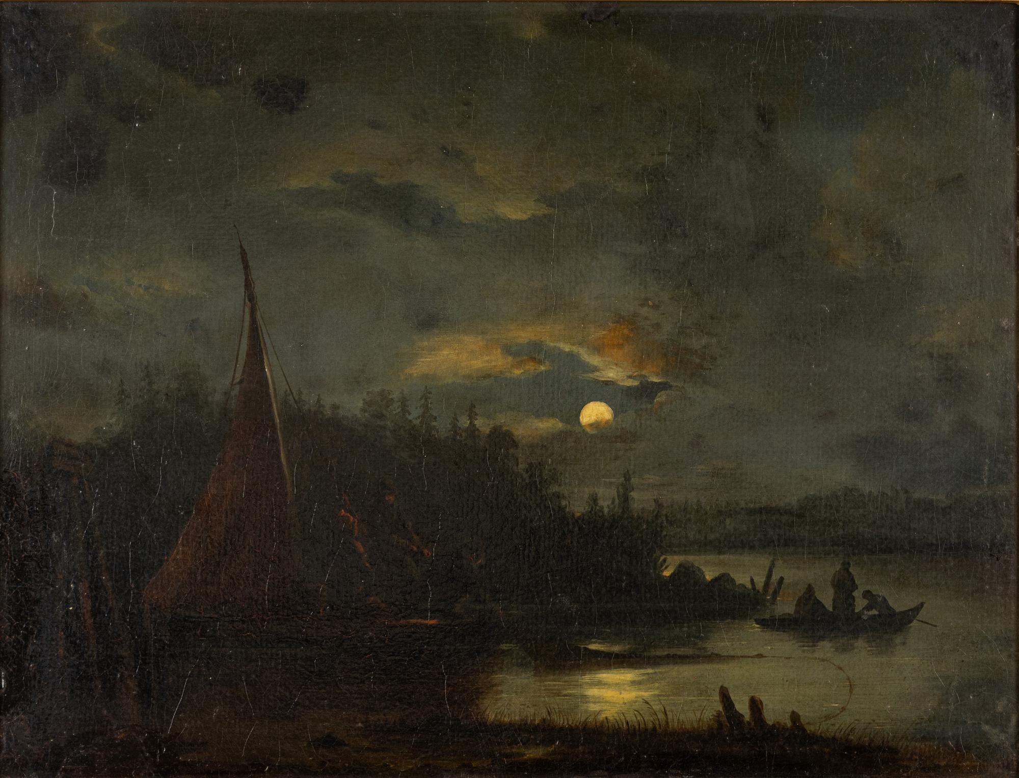 Joseph Magnus Stäck, tillskriven, olja på pannå.