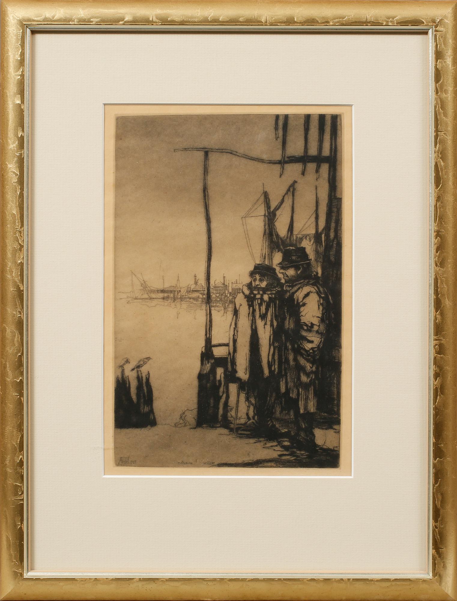 AXEL FRIDELL, etsning, signerad.