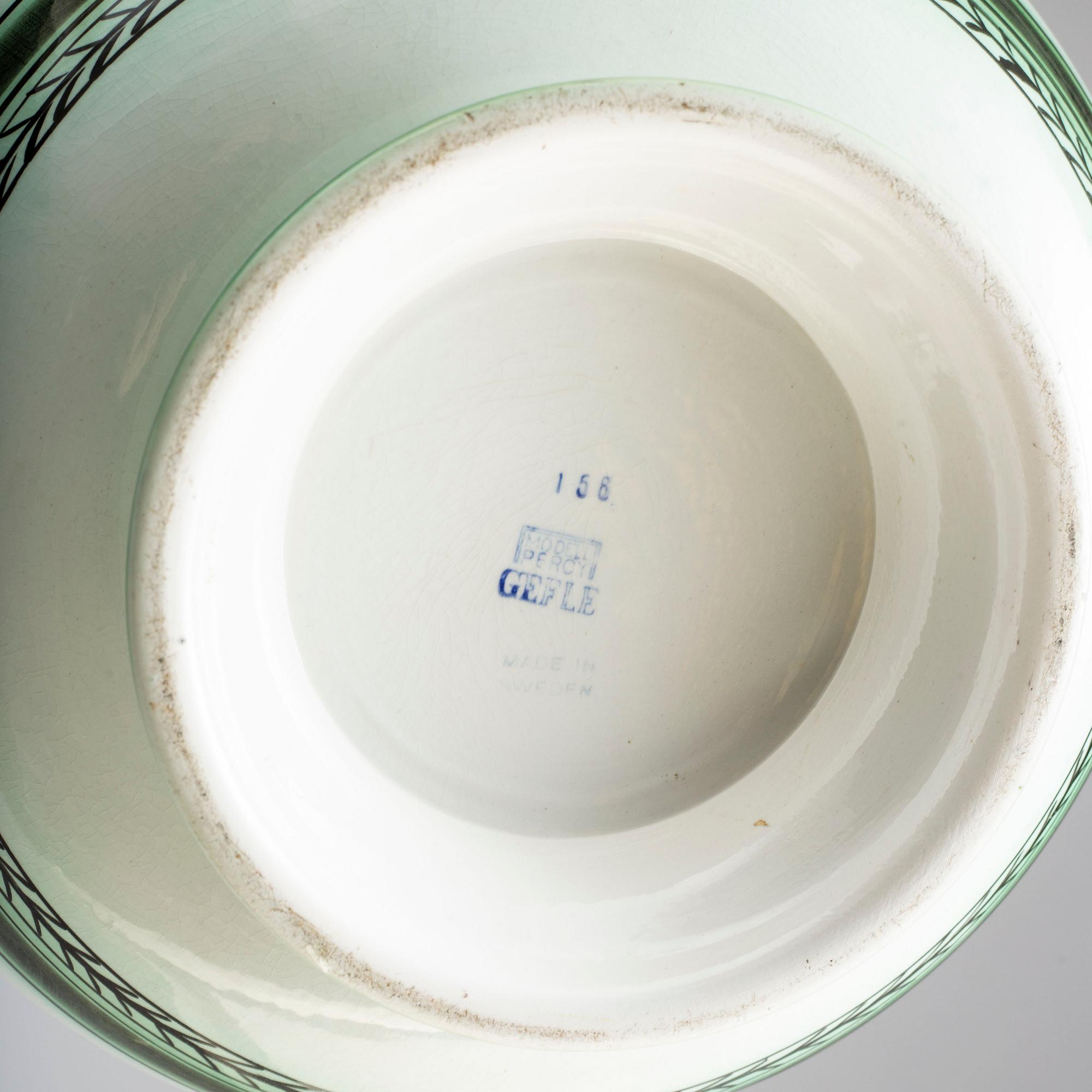 ARTHUR PERCY, skål, fajans, Gefle.