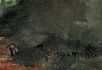 PHILLIPPE DE ROUGEMONT, olja på duk, sign.