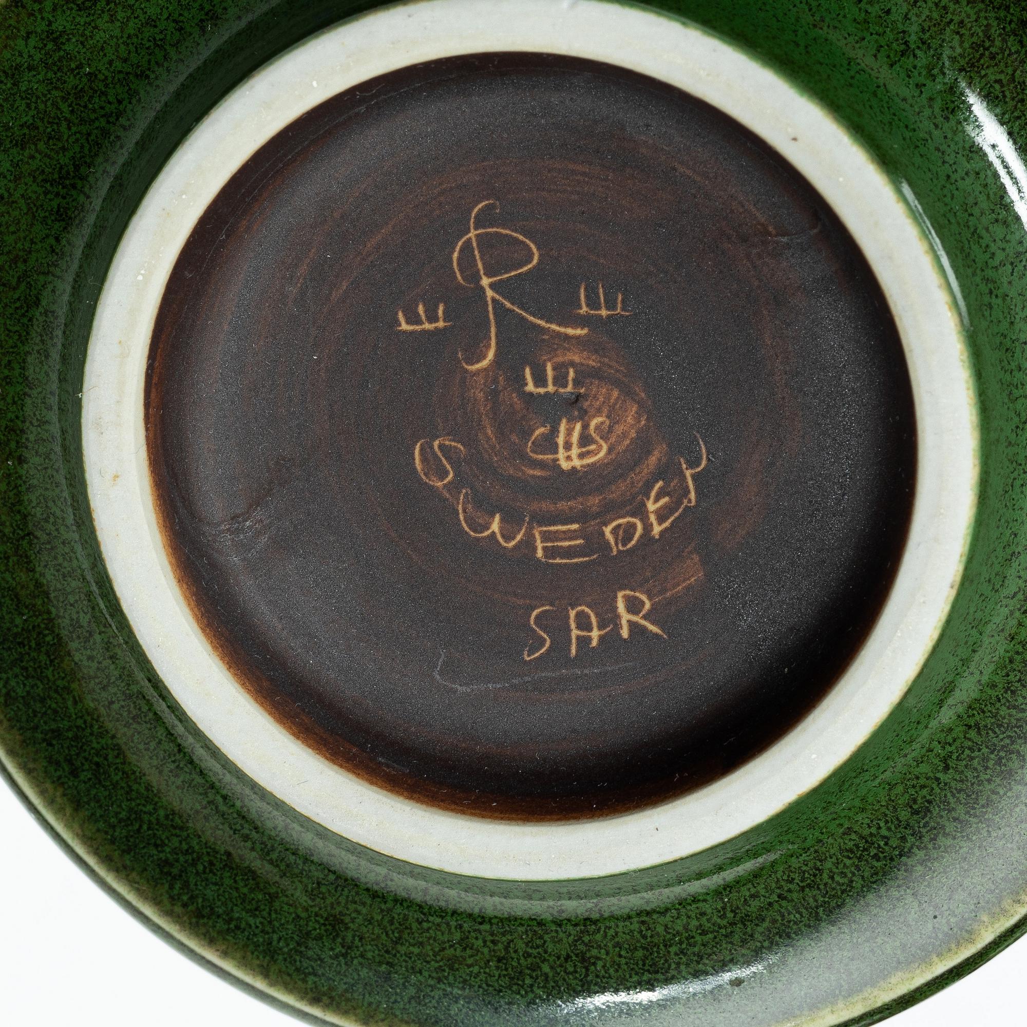 Swedish ceramics, four pieces, Rörstrand and Gustavsberg.