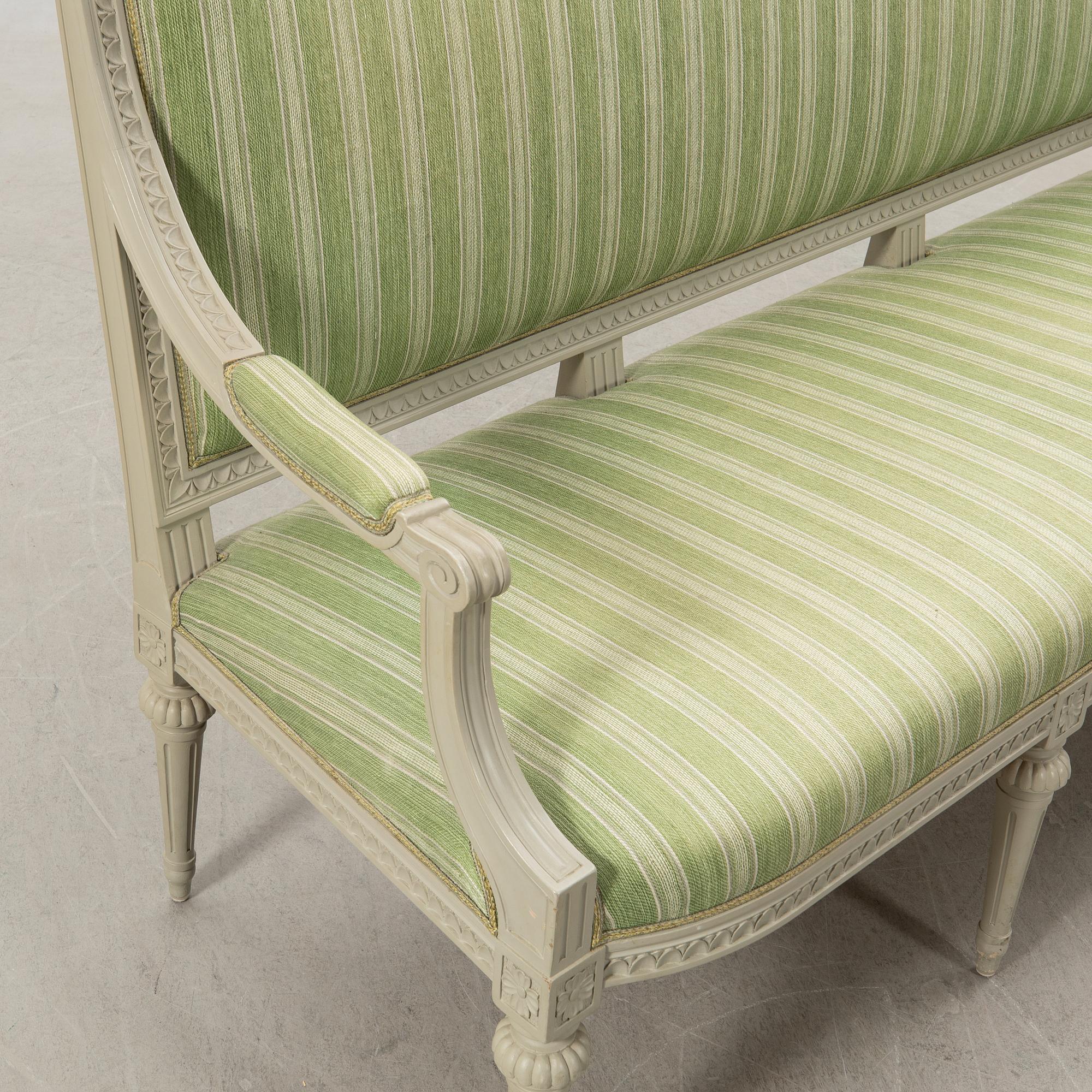 Soffa, gustaviansk stil, Bröderna Sylven, 1900-talets andra hälft.