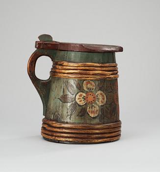 A 19th century wood jug.