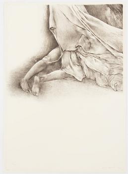 PARTI GRAFIK, 9 delar, mesta dels litografier, b.la C Göran Karlsson, Malcom Morley mm, samtliga signerade.