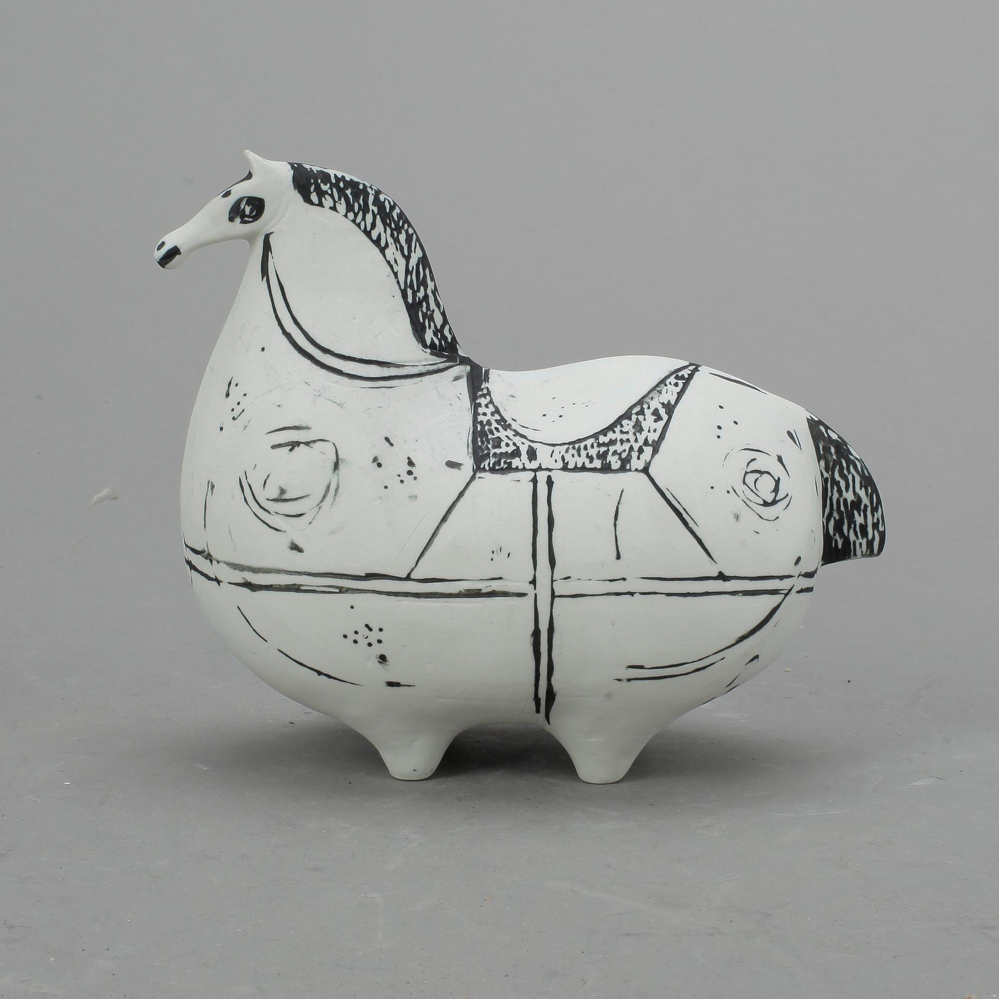 FIGURIN, stengods, "Springare", Stig Lindberg, Gustavsbergs studio, tillverkad mellan 1952-1972.