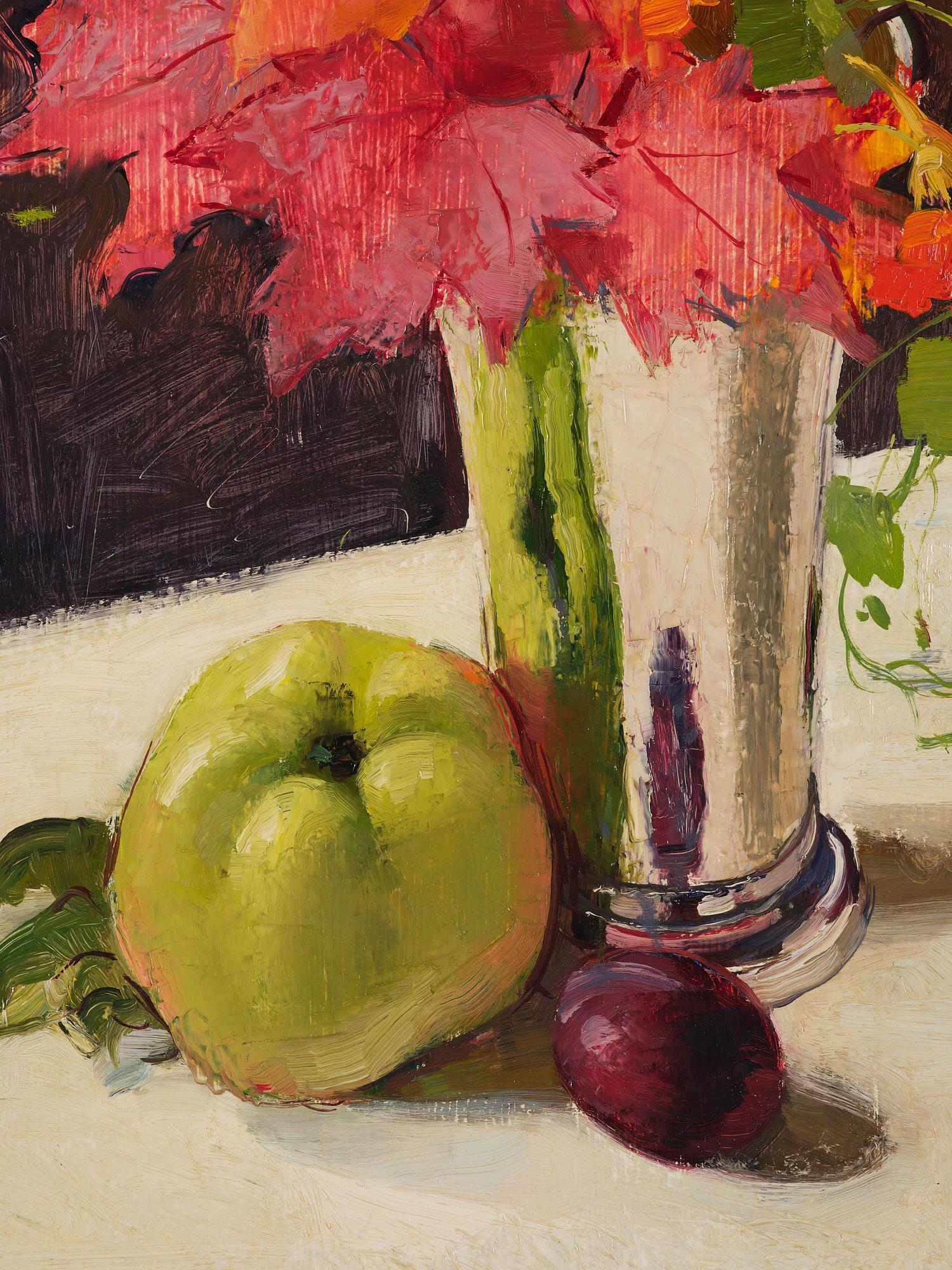 Olle Hjortzberg, Still Life with Maple Leaves.