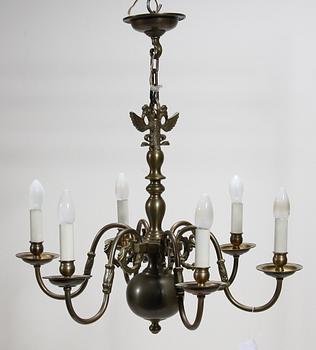 TAKKRONA, mässing. Barockstil. 1900-tal.