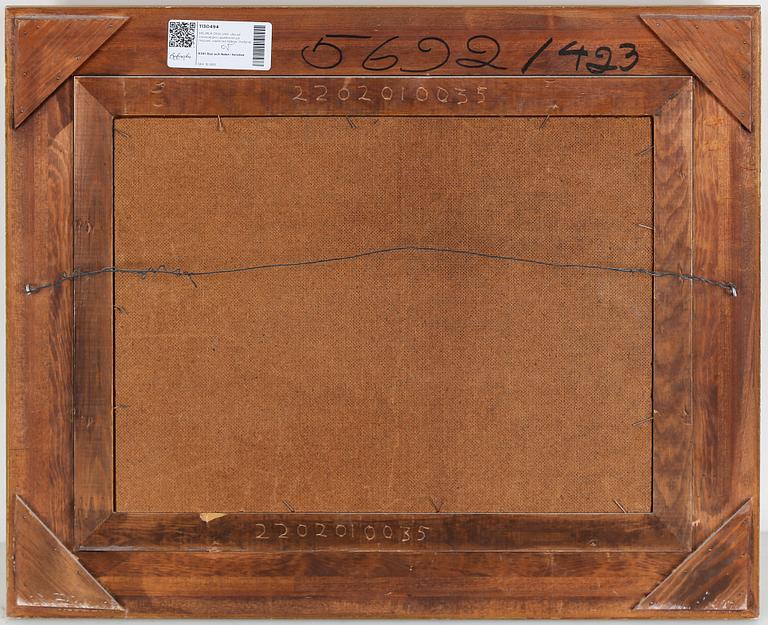 HELMER OSSLUND, olja på smörpapper uppklistrat på masonit, signerad Helmer Osslund.