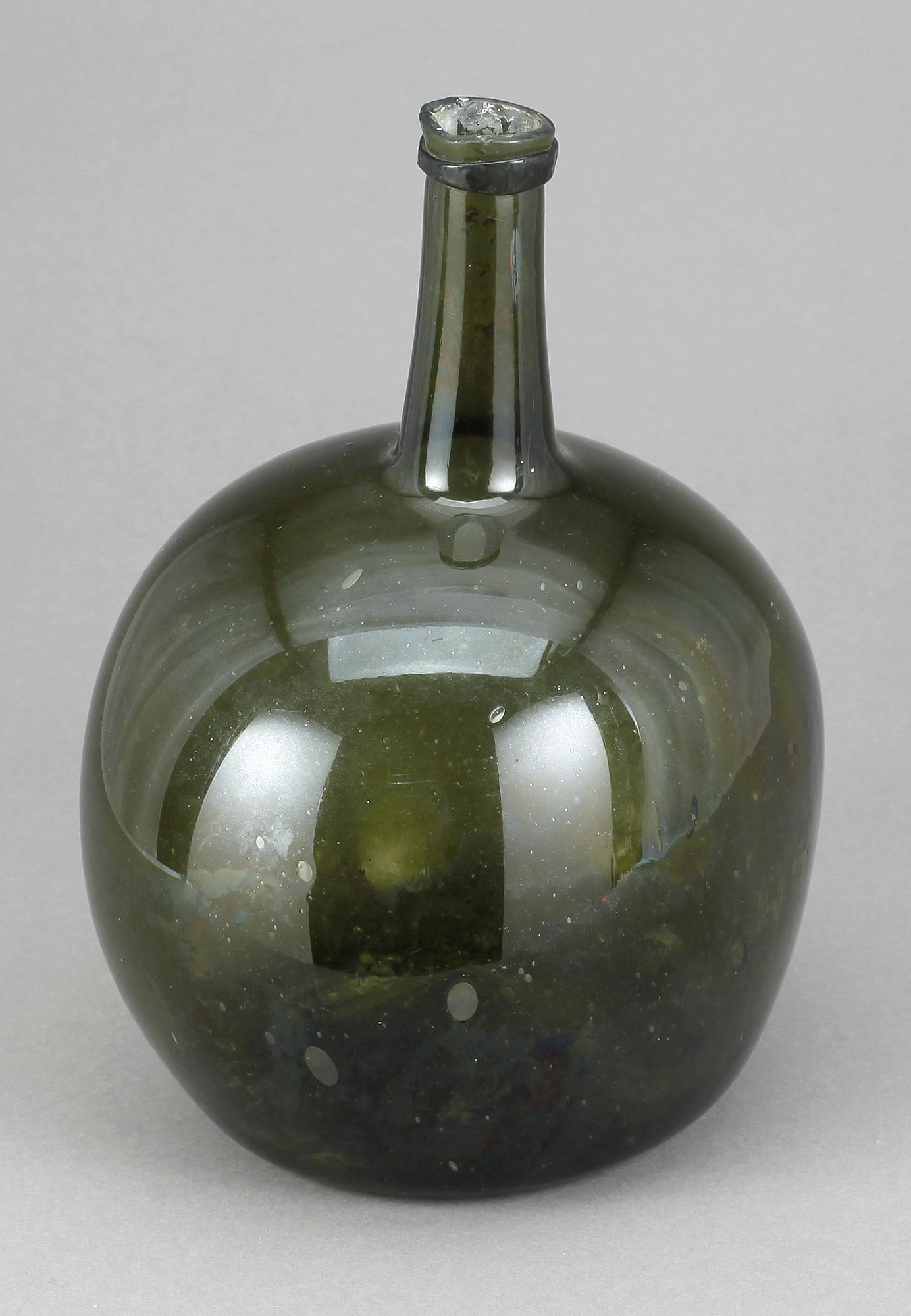 FLASKA, glas, 17/1800-tal.