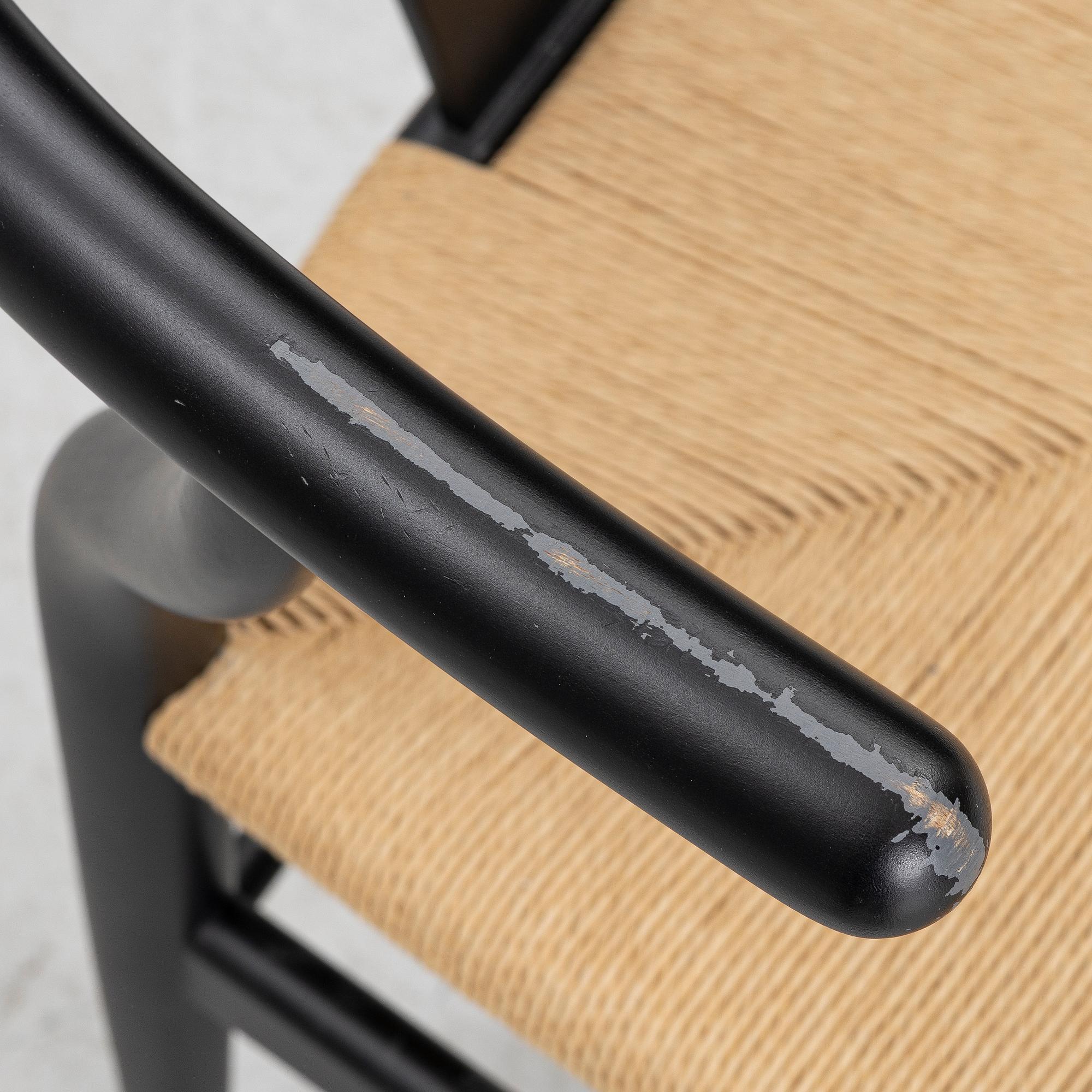 Hans J. Wegner, a model CH-24/'Wishbone' chair, Carl Hansen, Denmark, 21st century.