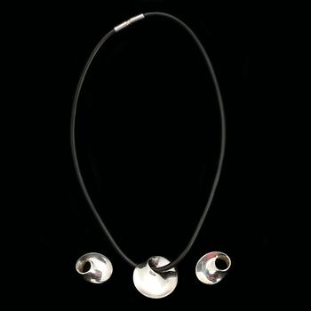 SMYCKESSET, sterlingsilver, "Möbius", Vivianna Torun Bülow-Hübe för Georg Jensen.