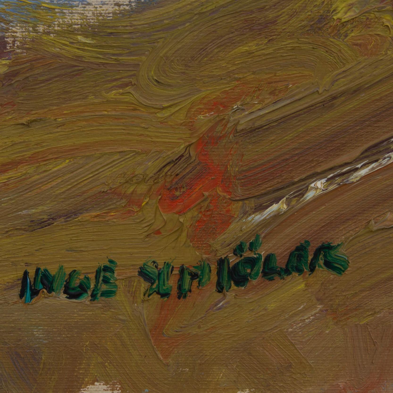 INGE SCHIÖLER, olja på duk, signerad o daterad 1950.