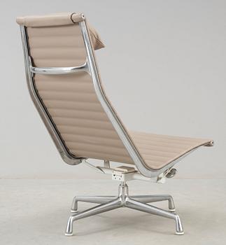 Charles & Ray Eames, A Charles & Ray Eames, 'EA-119' beige leather and aluminium chair, Vitra.