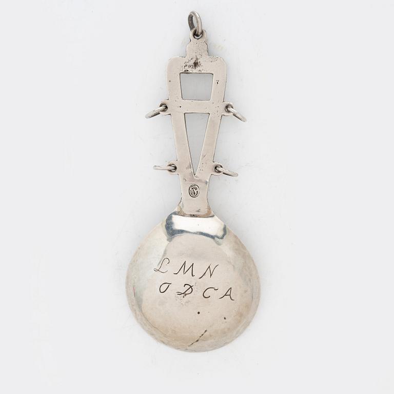Sami spoon, silver, probably Norway, 18th/19th century.